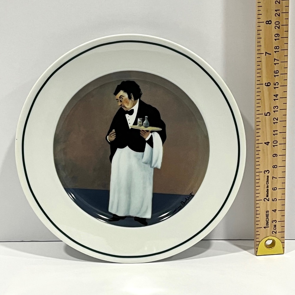 Williams-Sonoma Sommelier The Bad Tip Guy Buffet Salad Plate Ceramic Japan - Picture 2 of 4